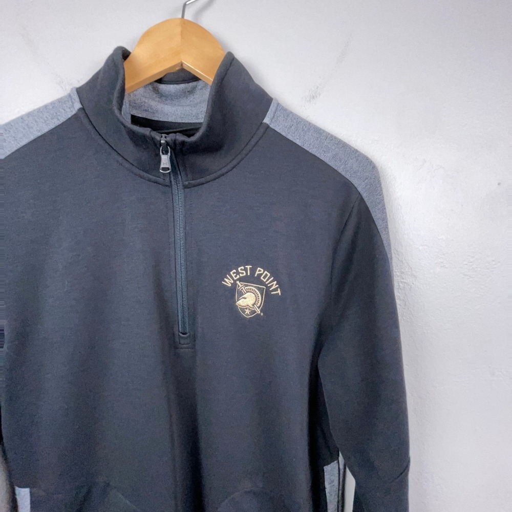 Under Armour West Point Sweater Mens Small 1/4 Zip Fleece Military Black Knights